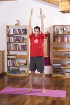 Talasana - postura palmierului - Abheda Yoga